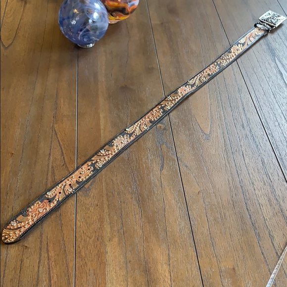 Nocona Rhinestone Leather Belt & Buckle main image 10